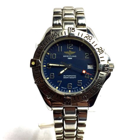 Breitling 1884 Automatic 300m 1000ft Steel Men S Watch Etsy