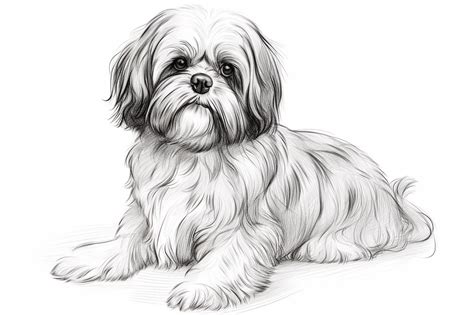 How to Draw a Shih Tzu - Yonderoo