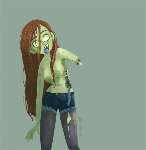 Artstation Zombie Girl 1 Margaux Saltel Con Imágenes Ilustraciones Dibujos Monstruos