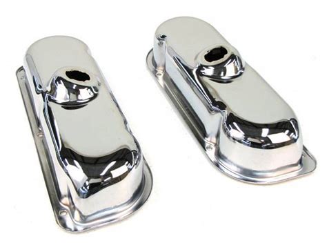 Valve Cover Set Stamped Steel Chrome Feature A Smooth Our Finish Repro M 6582 5 1c