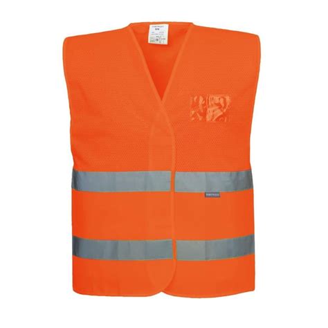 Gilet De S Curit Haute Visibilit Semi Grillag Ventil Portwest