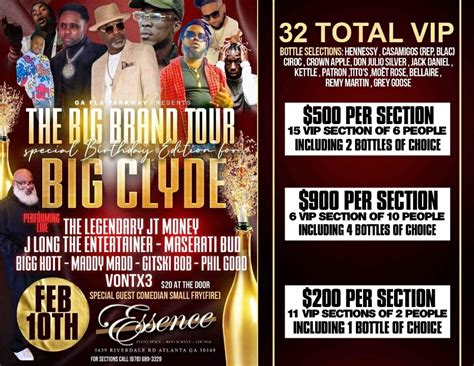 The Big Band Tour - Friday February 10, 2023 - Atlanta, GA - Access ...