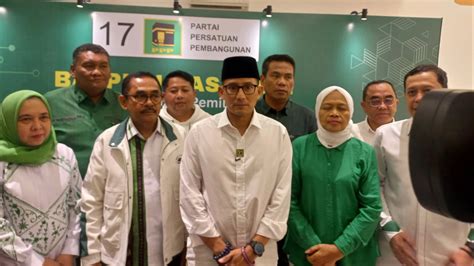 PPP Bungkam Soal Strategi Pilpres 2024 Sandiaga Uno Singgung PR