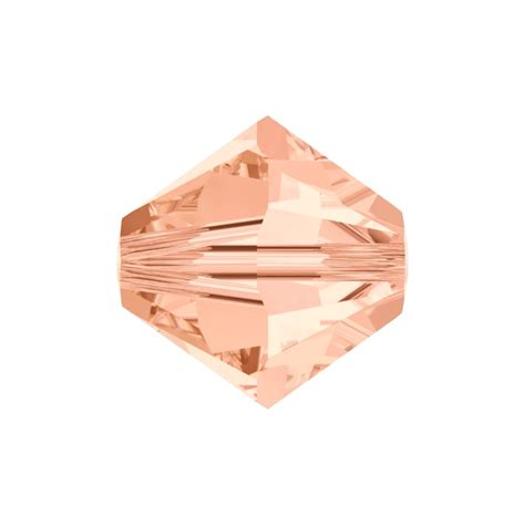 Swarovski Bicone Bead Mm Lt Peach Bead Trimming Craft Co