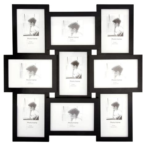 Wilko Black 9 Multi Aperture Photo Frame 6 X 4 Inch Wilko