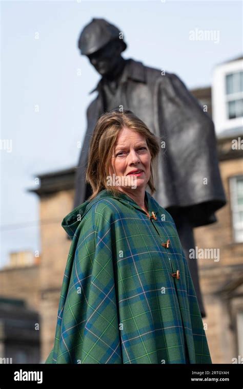 Edimburgo Escocia Reino Unido De Septiembre De La Estatua De