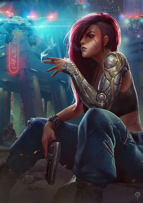 Cyberpunk Girl Cyberpunk Character Female Character Concept