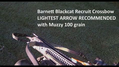 Barnett Blackcat Recruit Crossbow LIGHTEST ARROW RECOMMENDED Muzzy 100