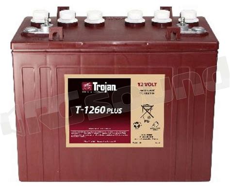 Trojan T 1260 Plus 12V Deep Cycle Batterie Per Avviamento E Servizi