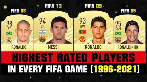 Highest Rated Football Players Ever In FIFA Games FIFA 96 FIFA 21