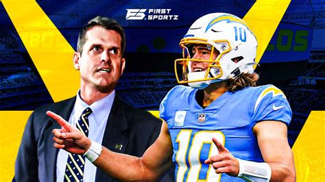 Jim Harbaugh Hails Chargers Qb Justin Herbert As Crown Jewel Of The Nfl Firstsportz