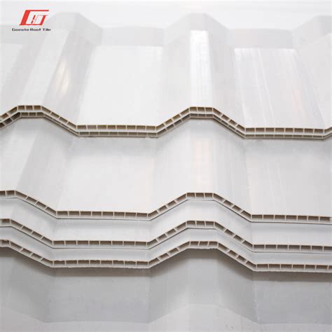 Goeate Roof New Product Long Span Roof Price Pvc Hollow Tile Roof