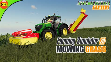 Planting Fertilizing And Mowing Grass In Farming Simulator 20 Fs 20 Grass Fs20 Youtube