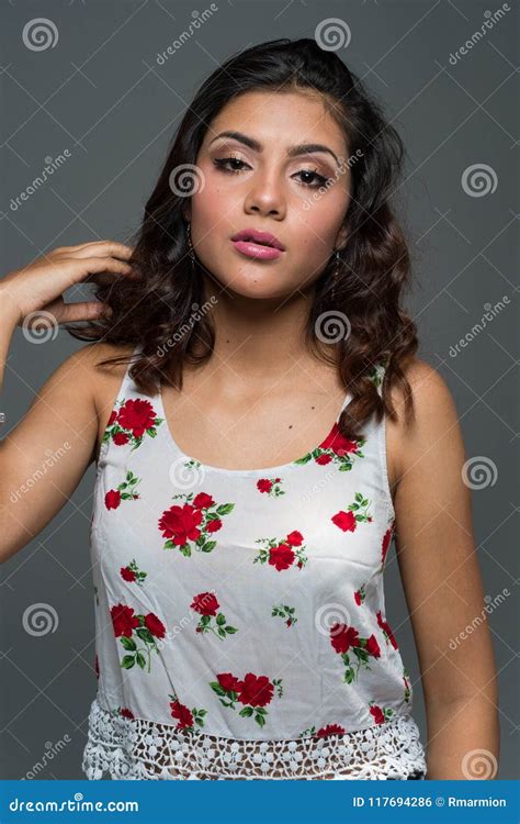 Teen Hispanic Female Model Stock Photo Image Of Teenage