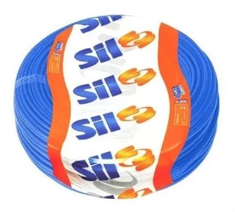 Cabo Flexível 1KV 90º Sil ou Corfio 10mm Azul Eletroluz