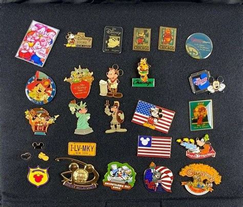 Group Of 27 Disney Enamel Pins Matthew Bullock Auctioneers