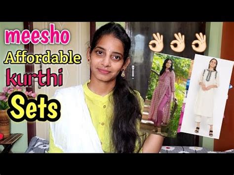 Meesho Kurthi Sets Haul In Telugu Affordable Meesho Kurthi Sets