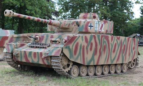 WW2 German Panzer 38 T Light Tank Stock Image Image Of Camouflage