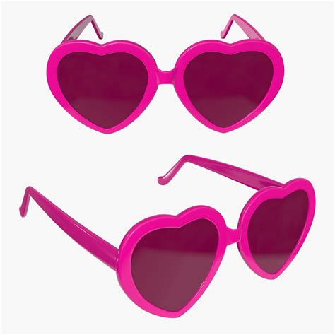 Heart Shaped Sunglasses 3d Model Download Accessories On