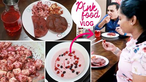 We Only Ate Pink Food For 24 Hours Challenge Vlog Youtube