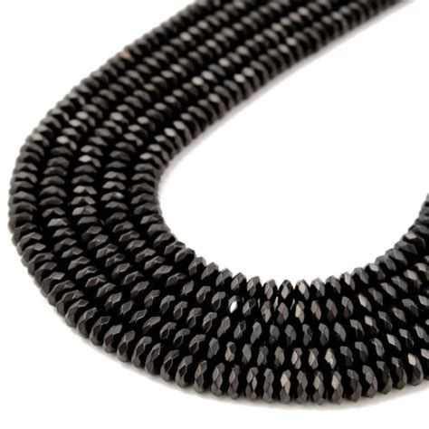 Titanium Black Hematite Faceted Rondelle Beads X Mm X Mm X Mm X Mm