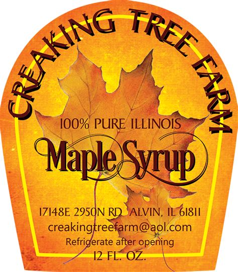 Free Printable Maple Syrup Labels Printable Templates