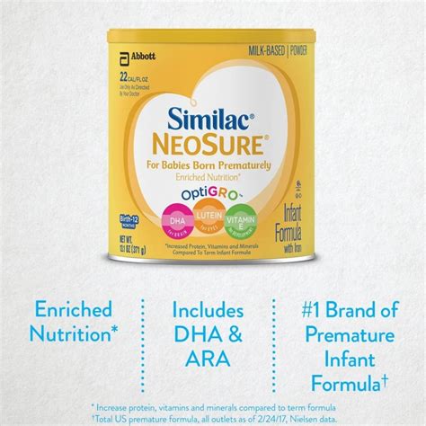 Similac Neosure Infant Formula With Iron For Babies Born Prematurely