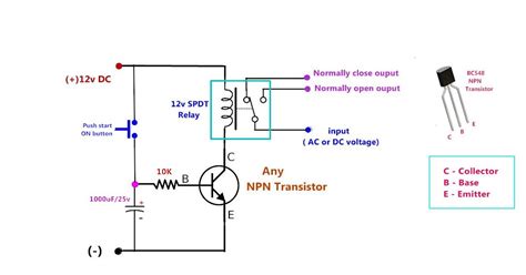 12v Time Delay Relay Circuit Diagram