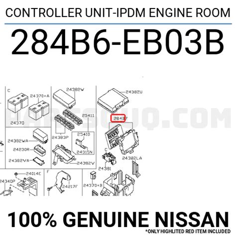 Controller Unit Ipdm Engine Room B Eb B Nissan Parts Partsouq