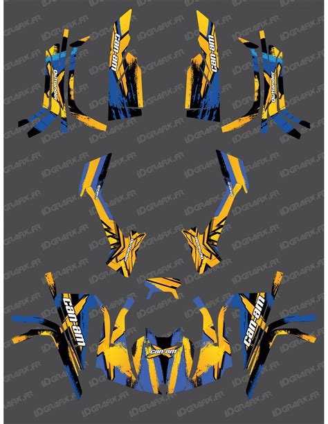 Kit Decoration Full Whip Yellow Blue Idgrafix Can Am Series