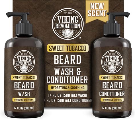 Amazon Viking Revolution Beard Wash And Beard Conditioner For Men