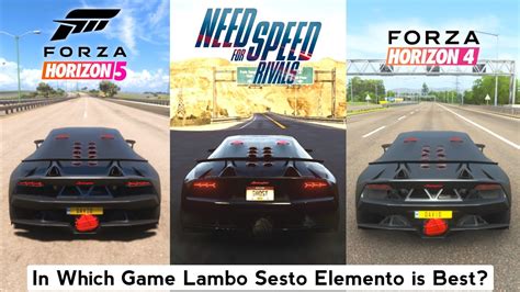 Lamborghini Sesto Elemento Sound Top Speed Forza Horizon 5 Vs NFS