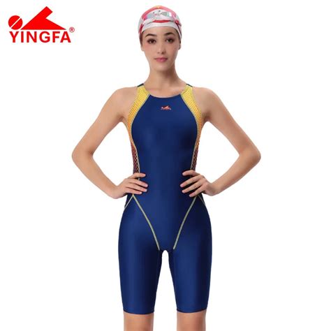 Fina Approval Professional Swimming Suit Training Costumes Women Knee