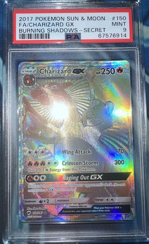 Mavin Pokemon Charizard Gx Secret Rare Sun Moon Burning