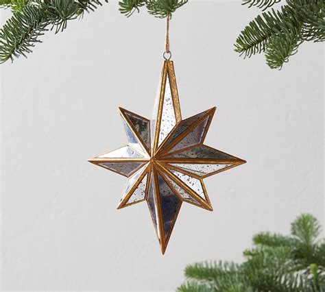 Mirrored Gold Star Ornament Pottery Barn