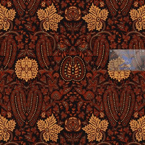 Jual Kain Batik Soga Genes Prima Motif Batik Wahyu Klasik Soga Merah