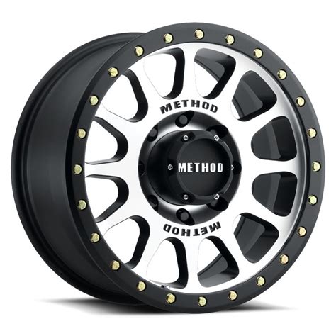 Method Wheels Mr305 Nv Matte Black Machined Face