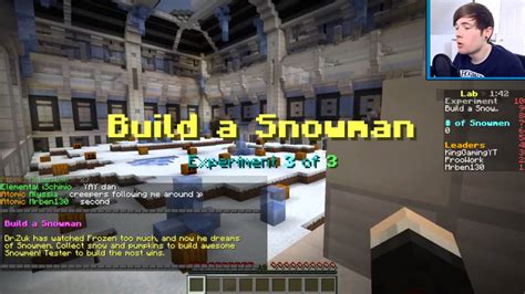 Minecraft THE GREATEST SNOWMAN BUILDER The Lab Minigame YouTube