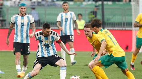 Watch Messi Nets His Fastest Argentina Goal In Win Over Australia Menafn