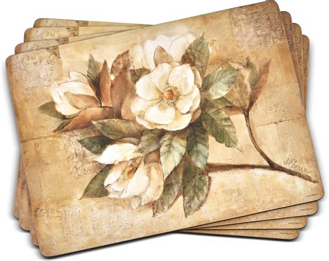 Amazon Pimpernel Sugar Magnolia Collection Placemats Set Of