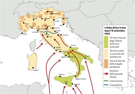 287 L Italia Divisa In Due Dopo L 8 Settembre 1943 Itaca Scuola