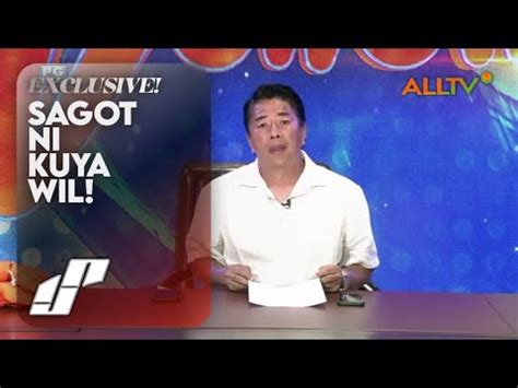 Exclusive Sagot Ni Kuya Wil Sa Mga Isyung Pinupukol Sa ALLTV