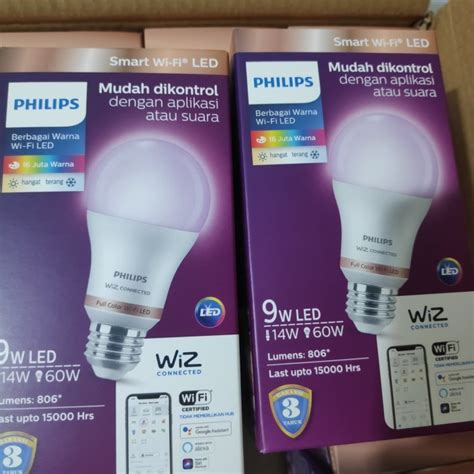 Jual PHILIPS LED Bulb 9 Watt Lampu Smart Wifi TUNABLE 16 JUTA COLOR