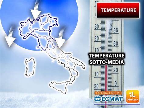 Meteo TEMPERATURE SOTTO MEDIA E Poco CALDO Ancora Per QUALCHE GIORNO