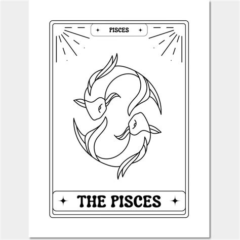 Pisces Tarot Card Wall And Art Print In 2024 Unique Tarot Cards