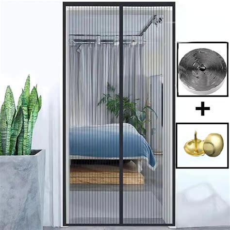 Magnetic Screen Door - Self Sealing, Heavy Duty, Mesh Partition Keeps