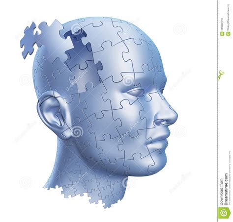 Puzzle Shaped Human Head Stock Illustration Illustration Of Background