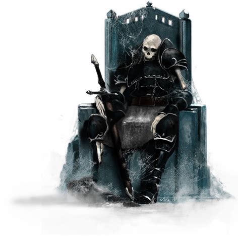 Squelette Sur Son Trone Fantasy Creatures Art Grim Reaper Art