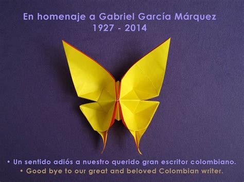 Mariposas amarillas en homenaje a Gabriel García Márquez Leyla Torres