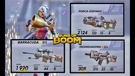 Guns Of Boom Combo Barracuda Porca Espinho E Incendiadora Gameplay